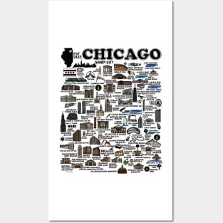 Chicago Map Posters and Art